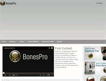 Tablet Screenshot of bonespro.com